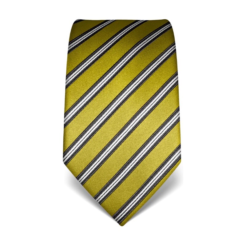 Pruhovaná kravata Vincenzo Boretti 21946 - jarní zelená