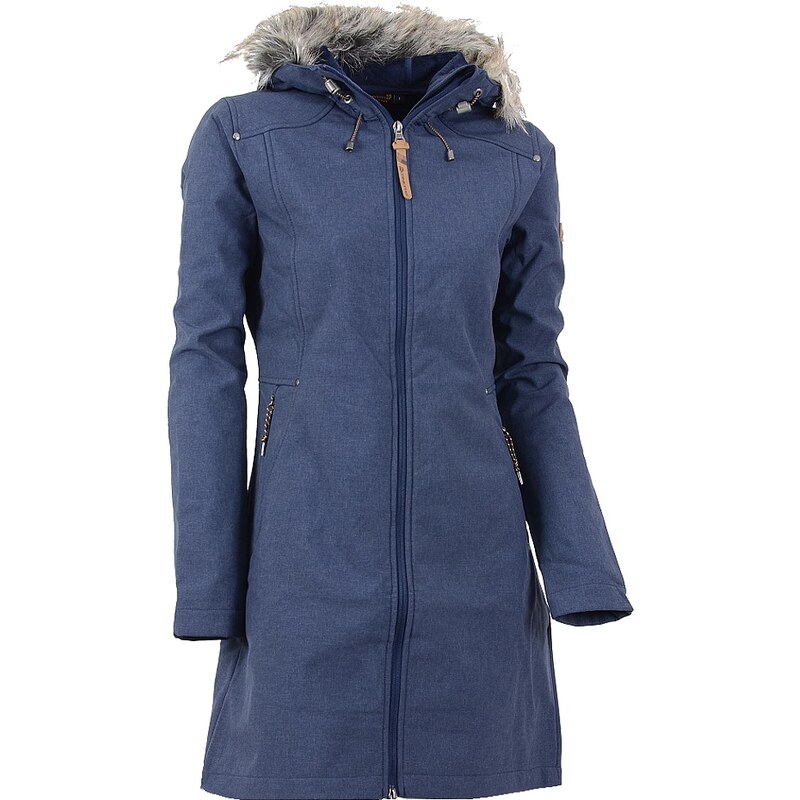 Dámský softshellový kabát ALPINE PRO PRISCILLA INS. TMAVĚ
