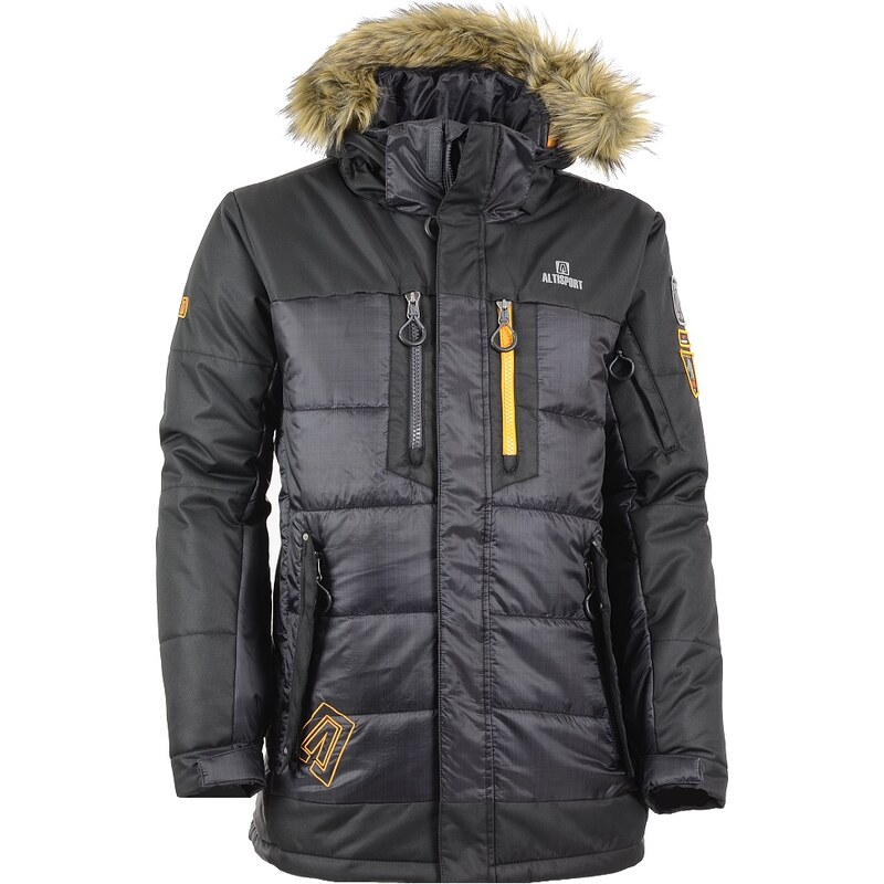 Pánský zimní kabát ALTISPORT BERYL ALMW15012 ŠEDO