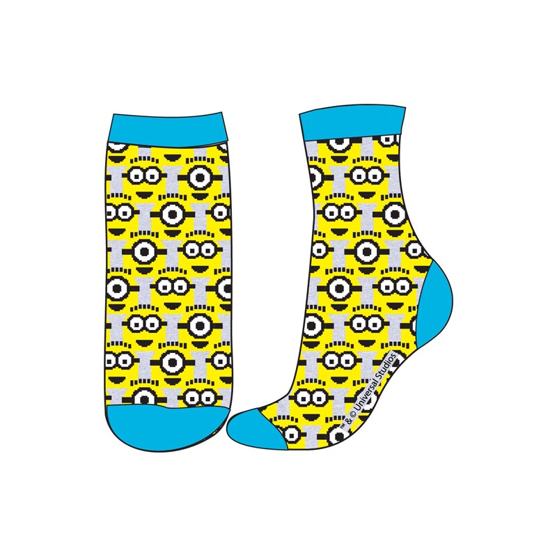 E plus M Chlapecké ponožky Mimoni - žluté
