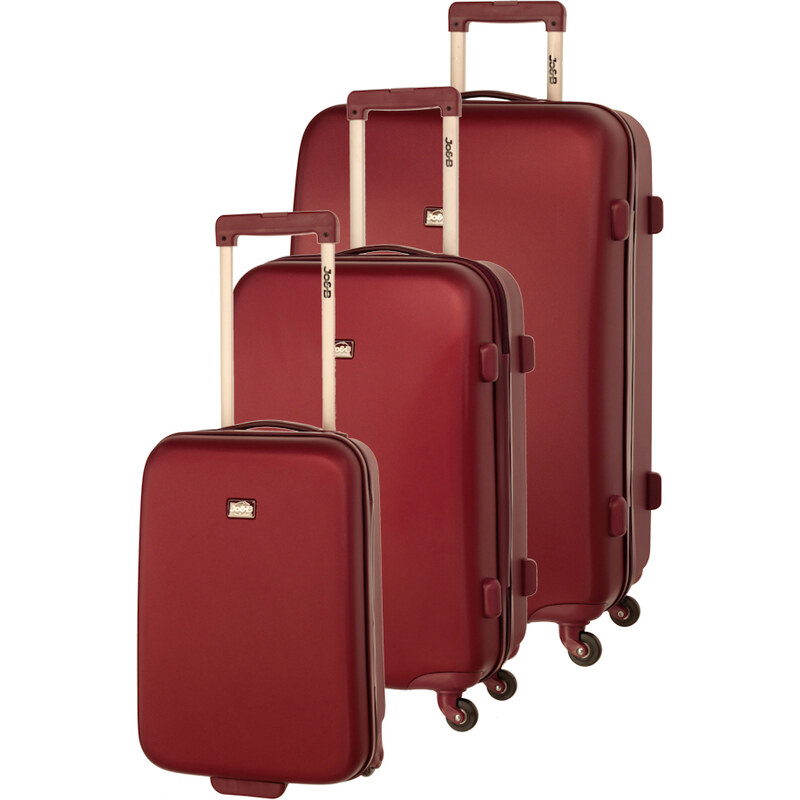 Dielle Cestovní kufry set 3ks JOE-B 848-62 vínová