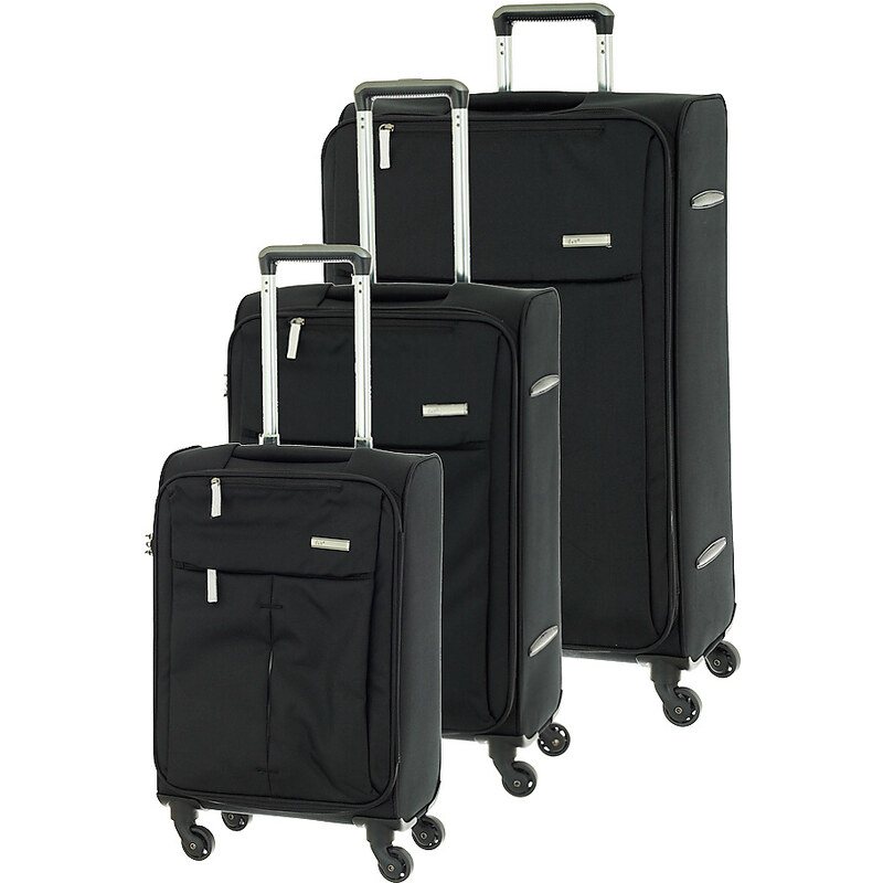 Cestovní kufry set 3ks D&N 7504-01 černá