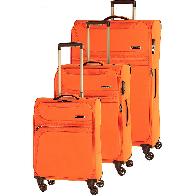 Set cestovních kufrů 3ks March Focus S,M,L 2580-10 oranžová