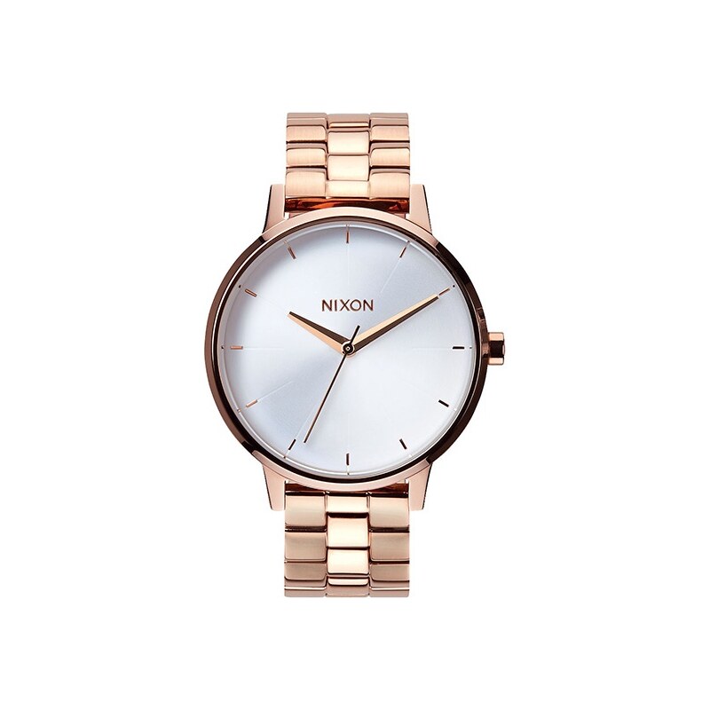 Hodinky Nixon Kensington Rose Gold White