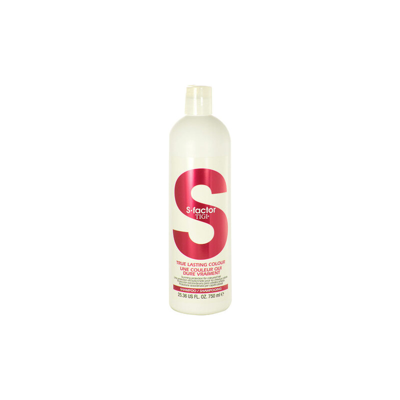 Tigi S Factor True Lasting Colour Shampoo 750ml Šampon na poškozené, barvené vlasy W Šampon pro barvené vlasy