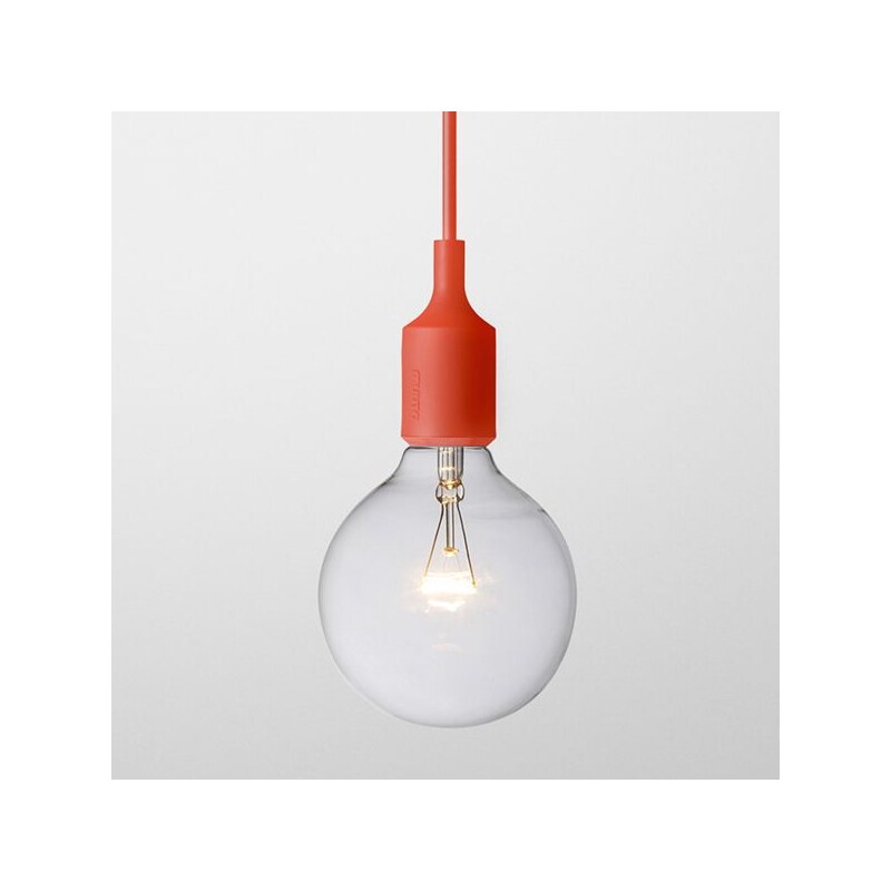 MUUTO E27 Pendant Lamp - závěsná lampa (červená)