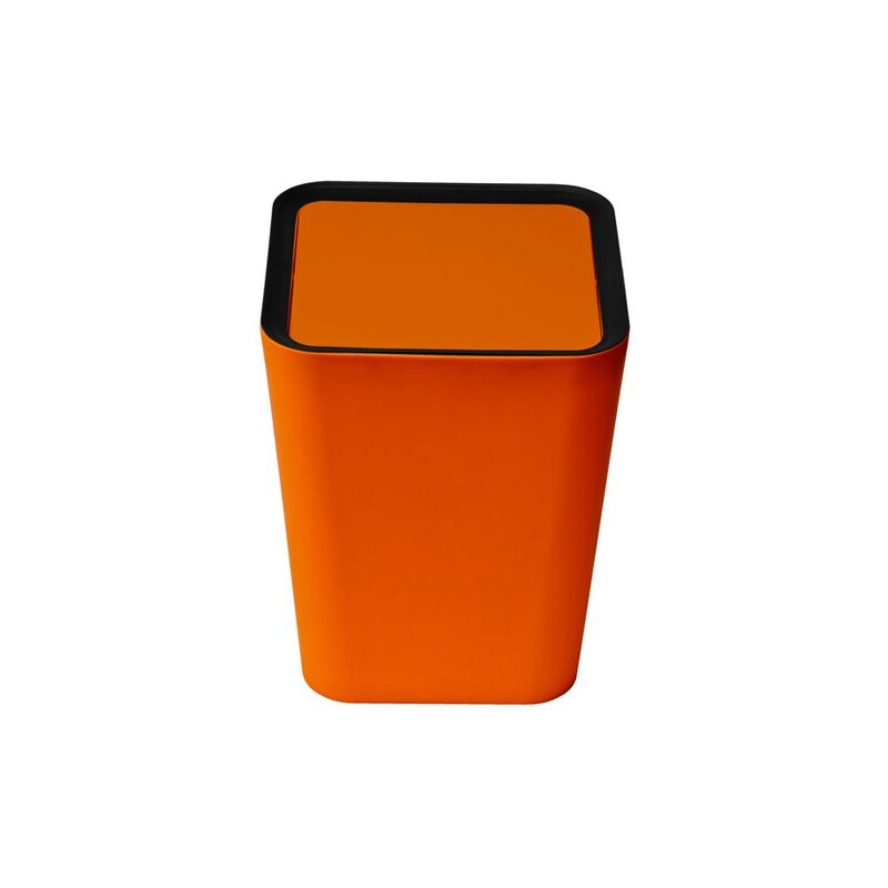 Quali Odpadkový koš Mini Square Flip Bin, malý, oranžová