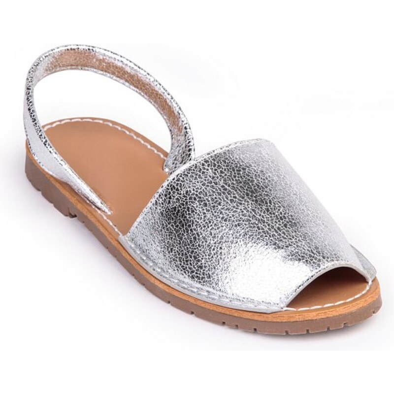 Venca Třpytivé sandály stříbrná
