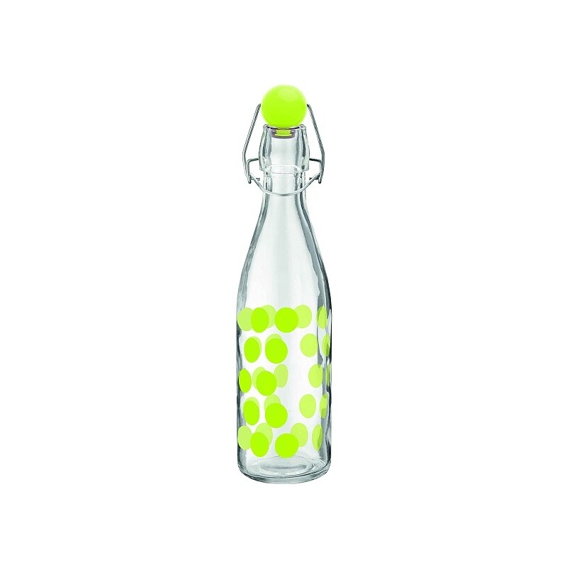 ZAK! designs - Dot dot skl.láhev s porcelán. uzávěrem L 1 l, zelená (0204-170)