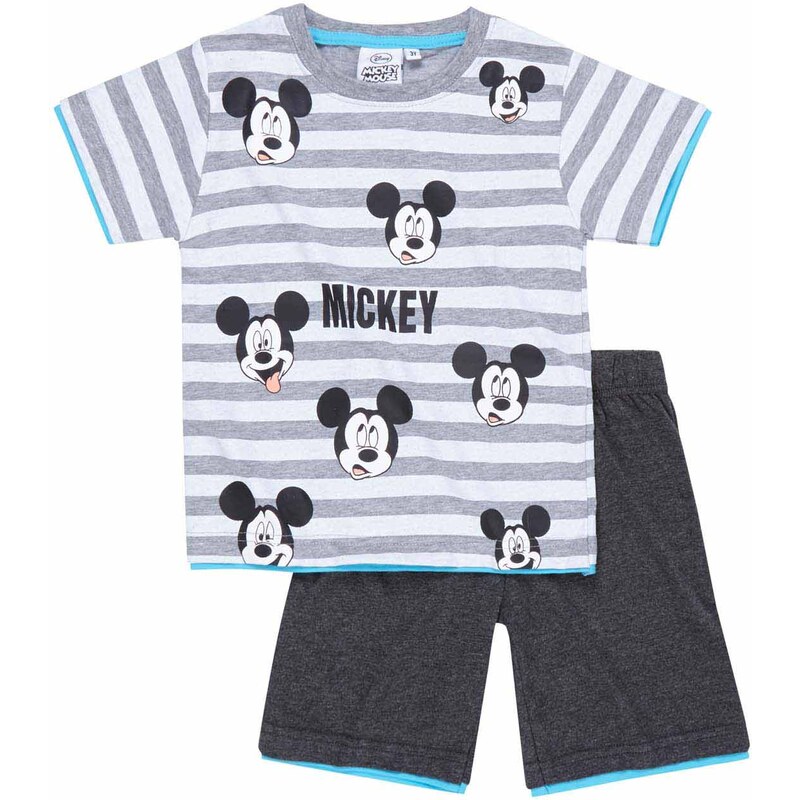 Disney Chlapecký set trička a šortek Mickey Mouse - šedý