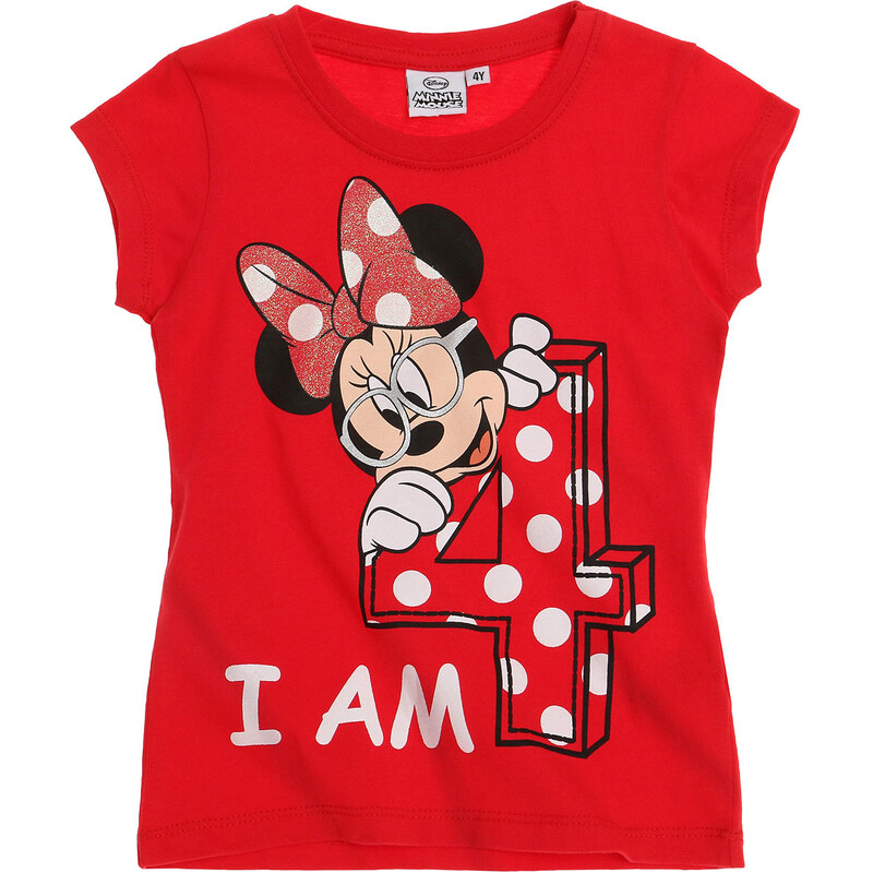 Disney Dívčí tričko Minnie - jsou mi 4