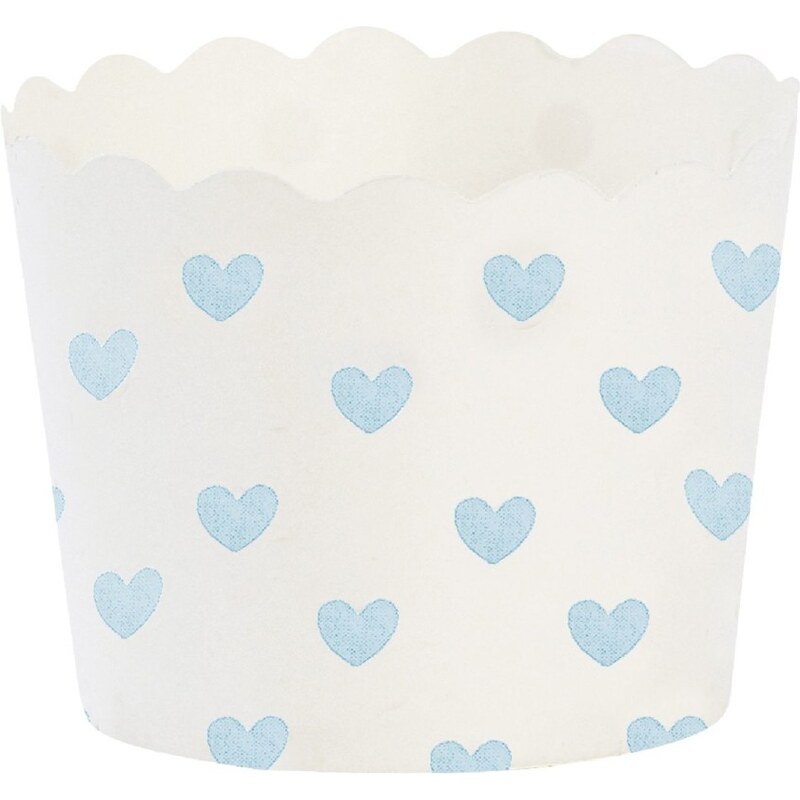Papírové košíčky na muffiny Miss Étoile Blue Heart, 24 ks