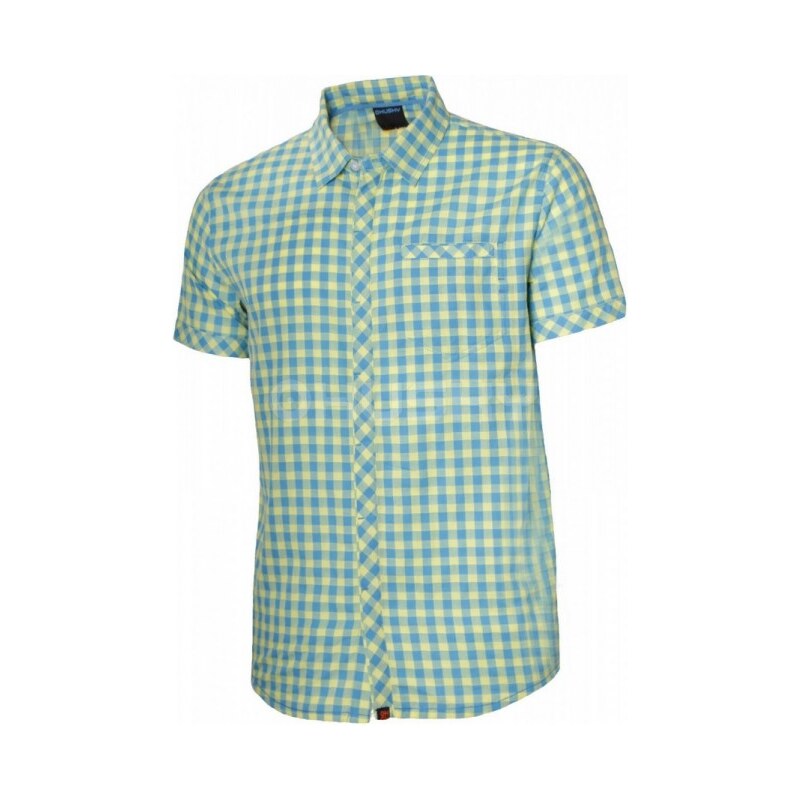 Pánská košile HUSKY Greim NEW JHP-7746, modrá/žlutá