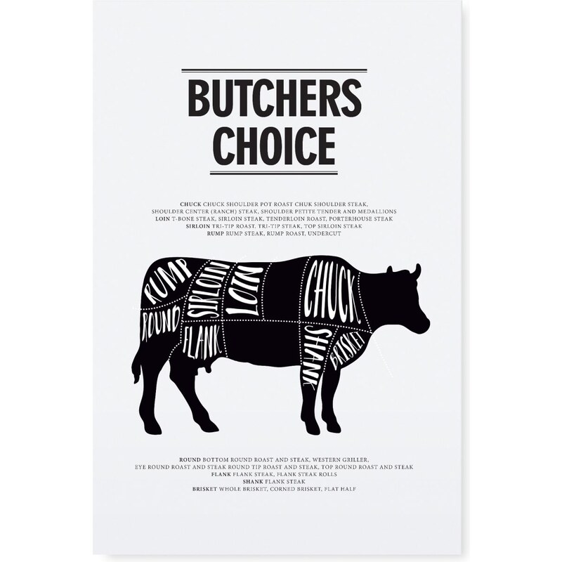 TAFELGUT Plakát Butchers choice 30x42 cm