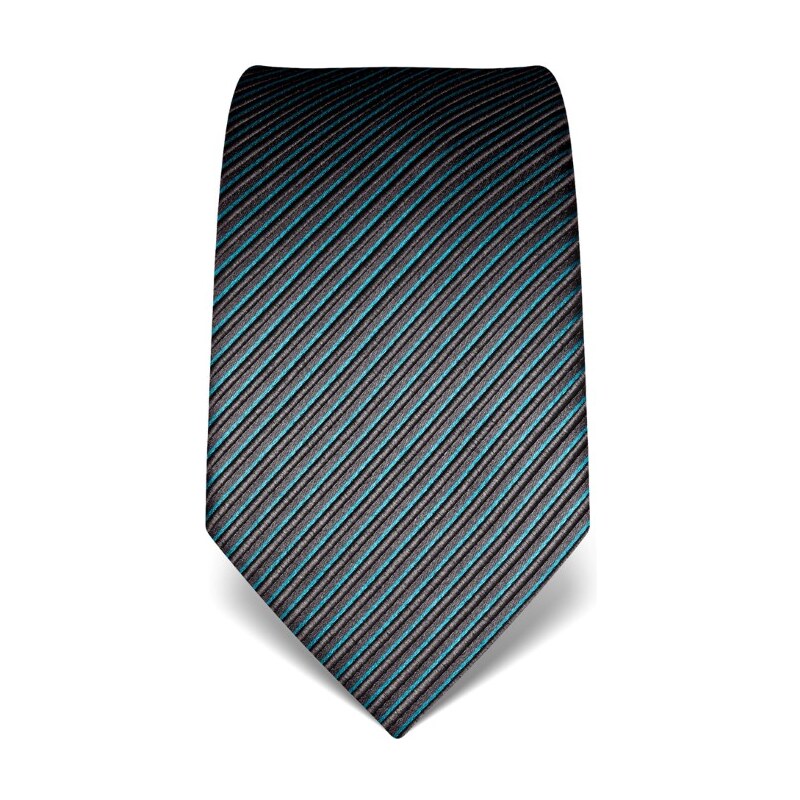 Elegantní hedvábná kravata Vincenzo Boretti 21948 - tyrkysová