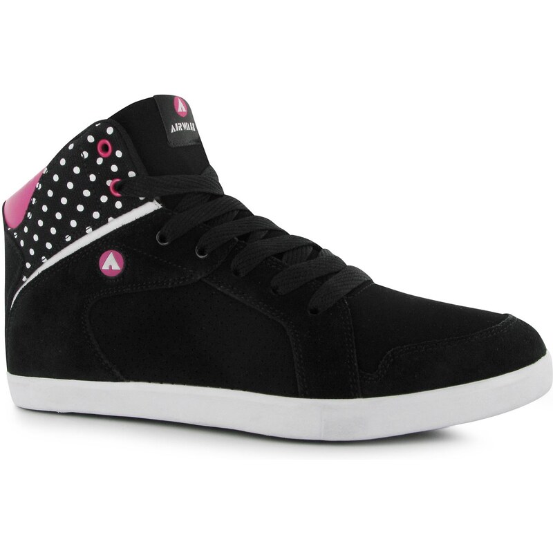 boty Airwalk Amarillo Mid dámské Skate Shoes Black/Pink