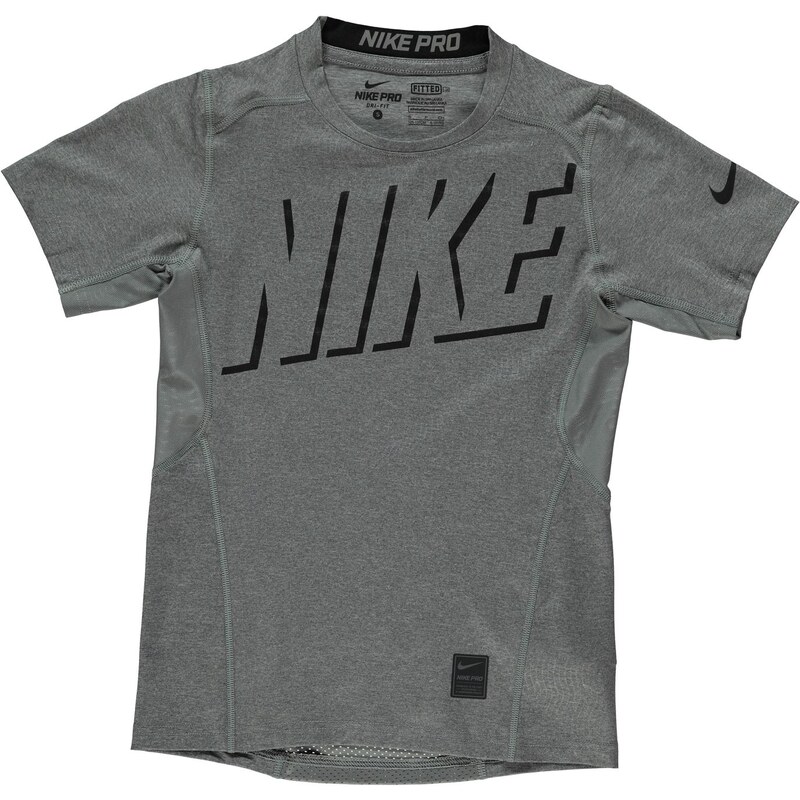 Termo tričko Nike HyperCool Fitted dět. šedá