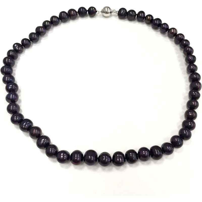 Buka Jewelry Buka Perlový náhrdelník 9,5–10 A černý 720-A2