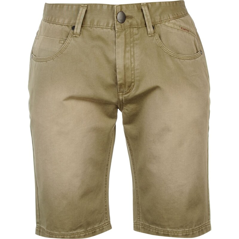 Firetrap Coloured Denim Shorts pánské Khaki