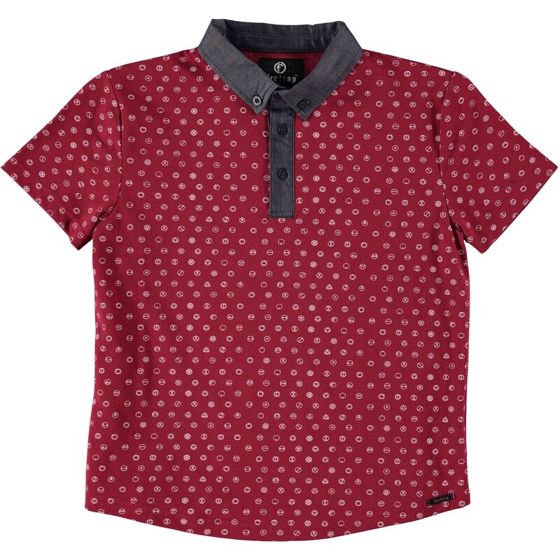 Triko Firetrap Shard Polo Shirt dětské Boys Rumba Red