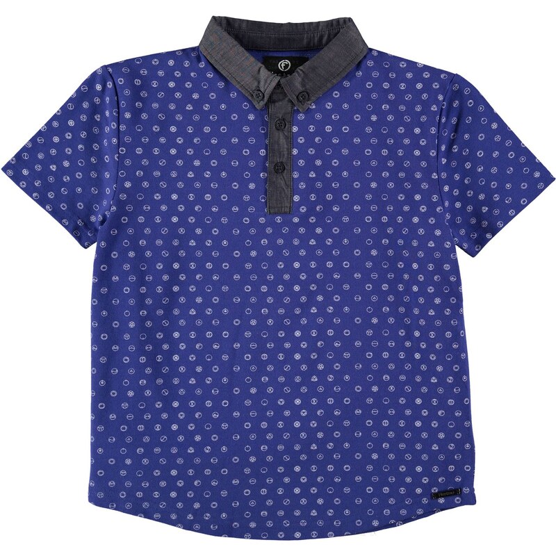Triko Firetrap Shard Polo Shirt dětské Boys Maz Blue