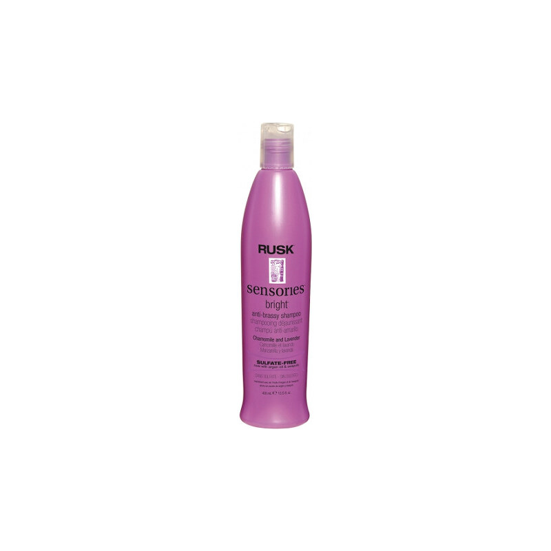 RUSK Oživující šampon pro bílé a šedé vlasy Sensories Bright (Anti-Brassy Shampoo) 400 ml