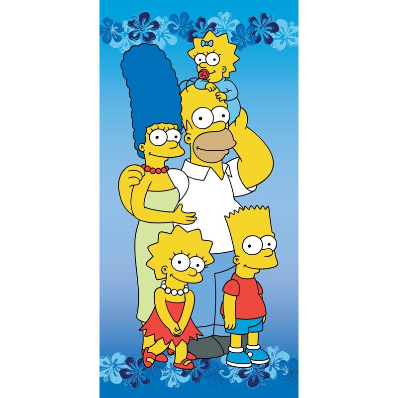Osuška Simpsons - Simpsons family 75 x 150 cm