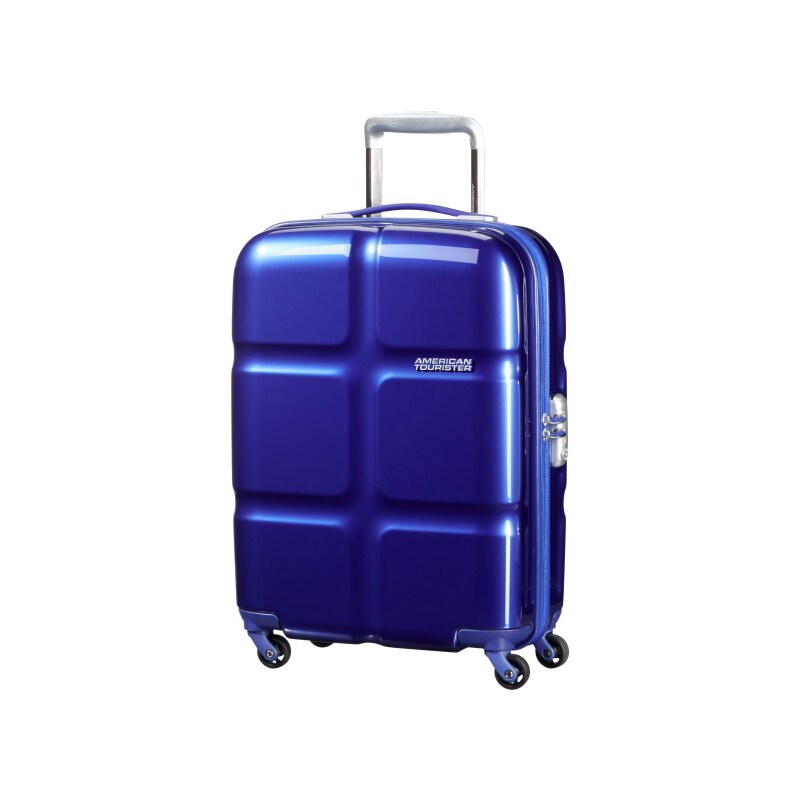 Skořepinový kabinový kufr American Tourister Supersize spinner 55 cm 01G-001 - tmavě modrá