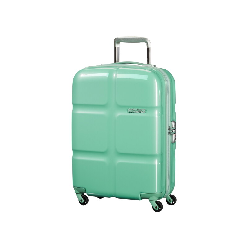 Skořepinový kabinový kufr American Tourister Supersize spinner 55 cm 01G-001 - mentolově zelená