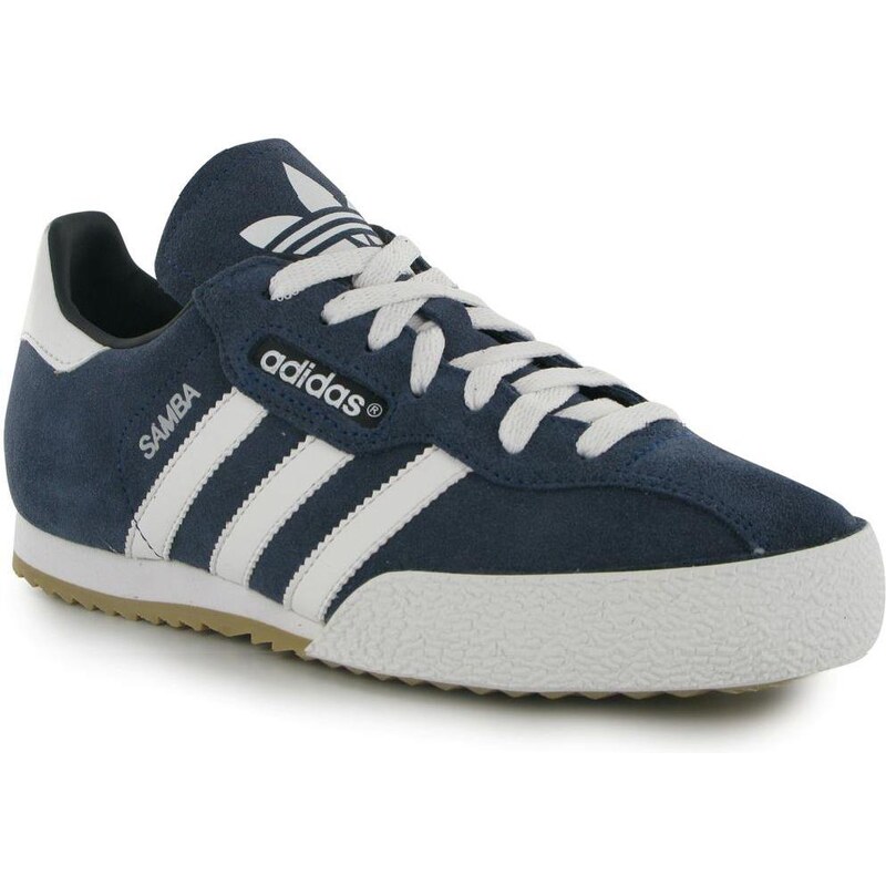 Halová obuv adidas Samba Suede Football dět. modrá/bílá