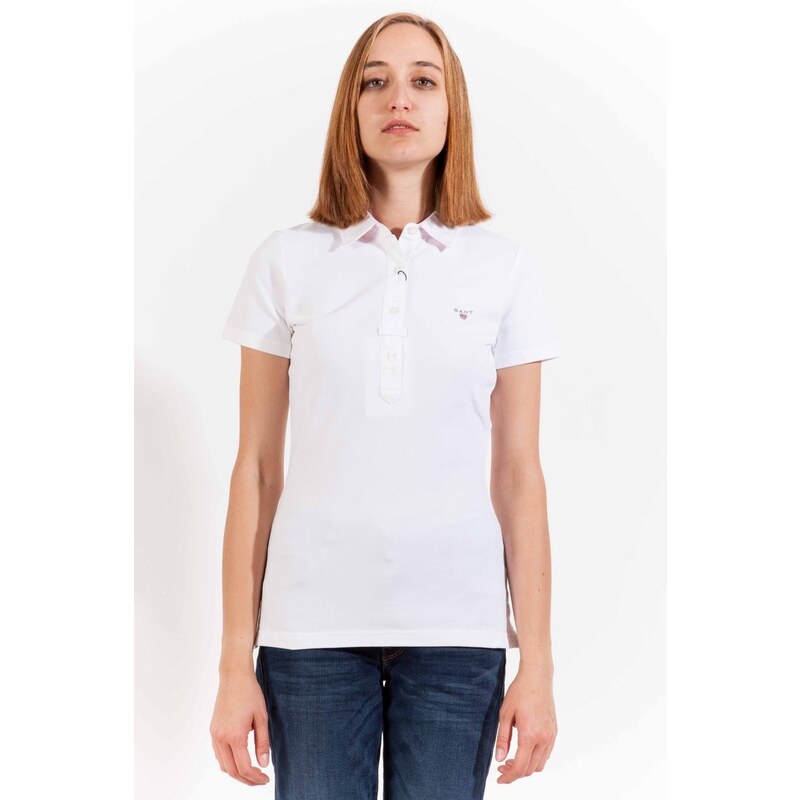 Dámské polo tričko Gant - XL / Bílá