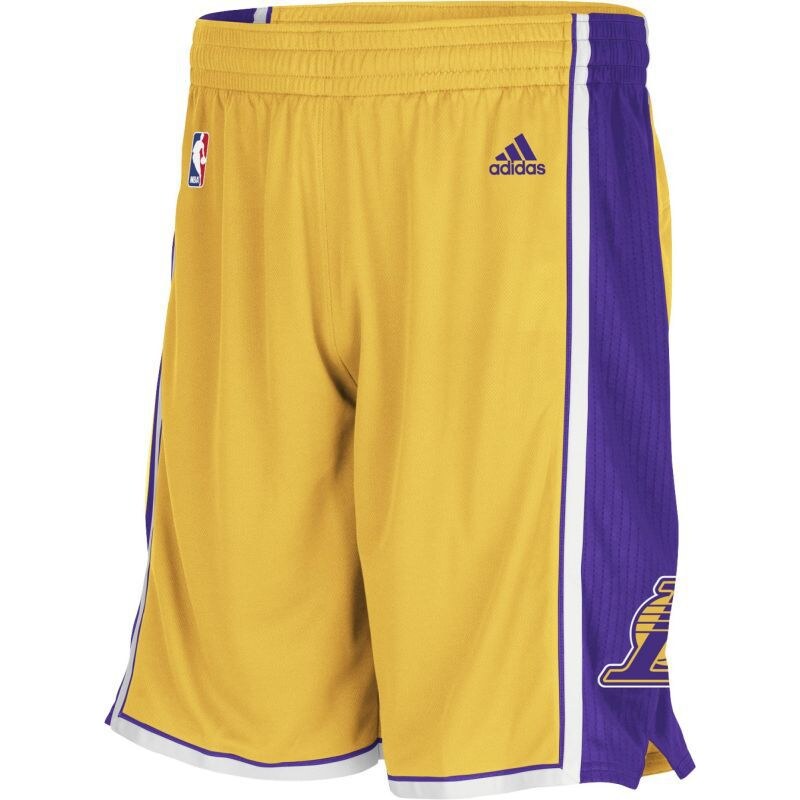 Basketbalové trenýrky Adidas Los Angeles Lakers NBA Swingman M A20641 A20641 - L