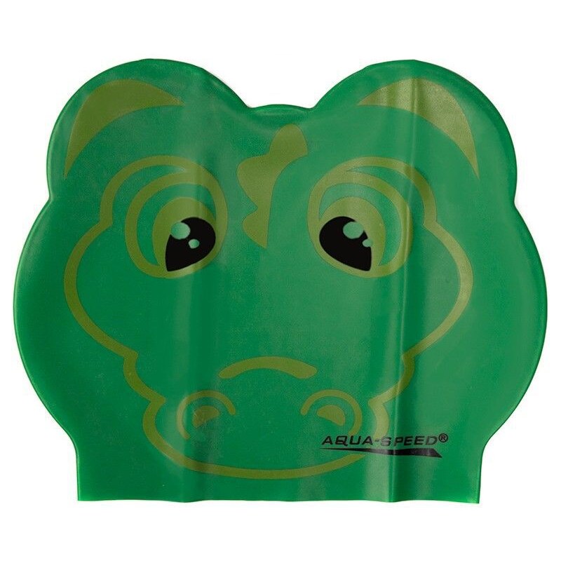 Koupací čepice Aqua-Speed ​​latex Krokodýlí zoo Junior Green 1096 - N/A