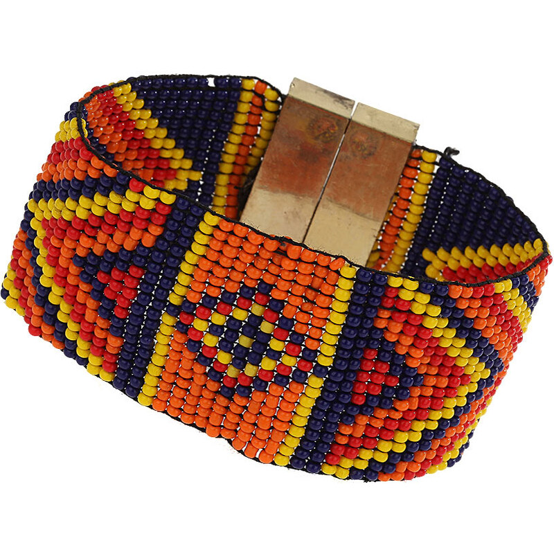Topshop Tribal Pattern Beaded Bracelet