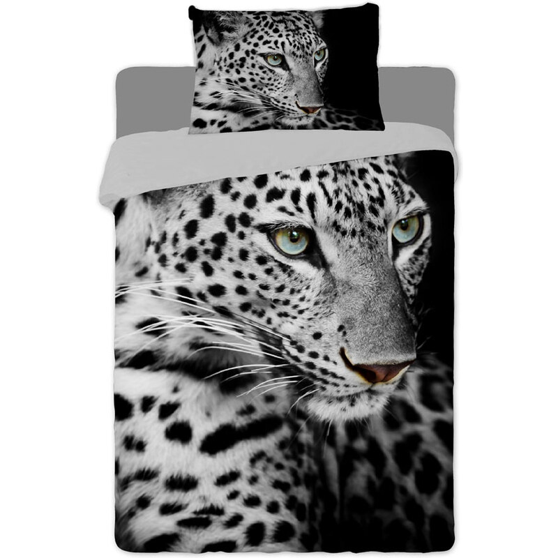 Jerry fabrics Povlečení Leopard 2016 bavlna 140x200, 70x90 cm