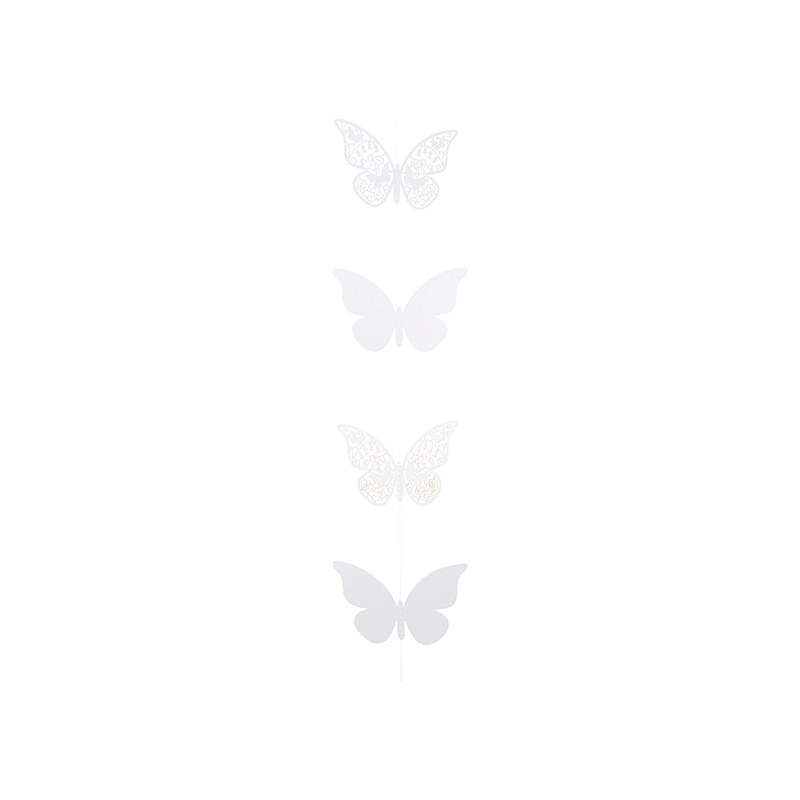 Papírová girlanda Butterfly, 2 m
