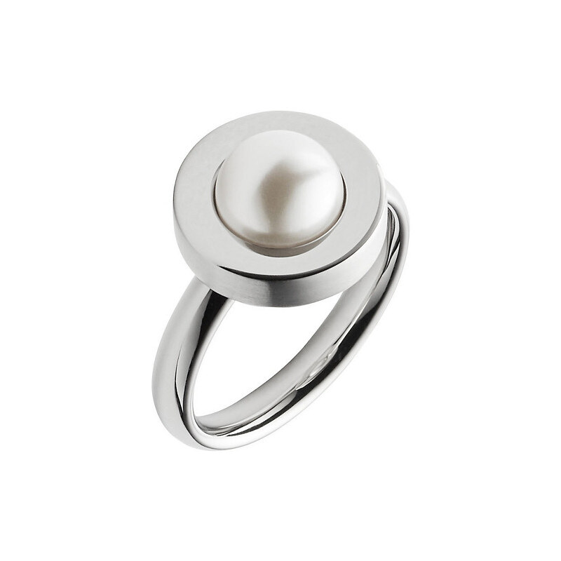 Skagen Dámský ocelový prsten s perličkou SKJ0795040