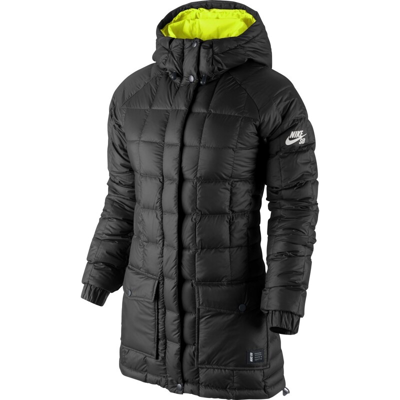 Nike Zimní kabát s kapucí černá L