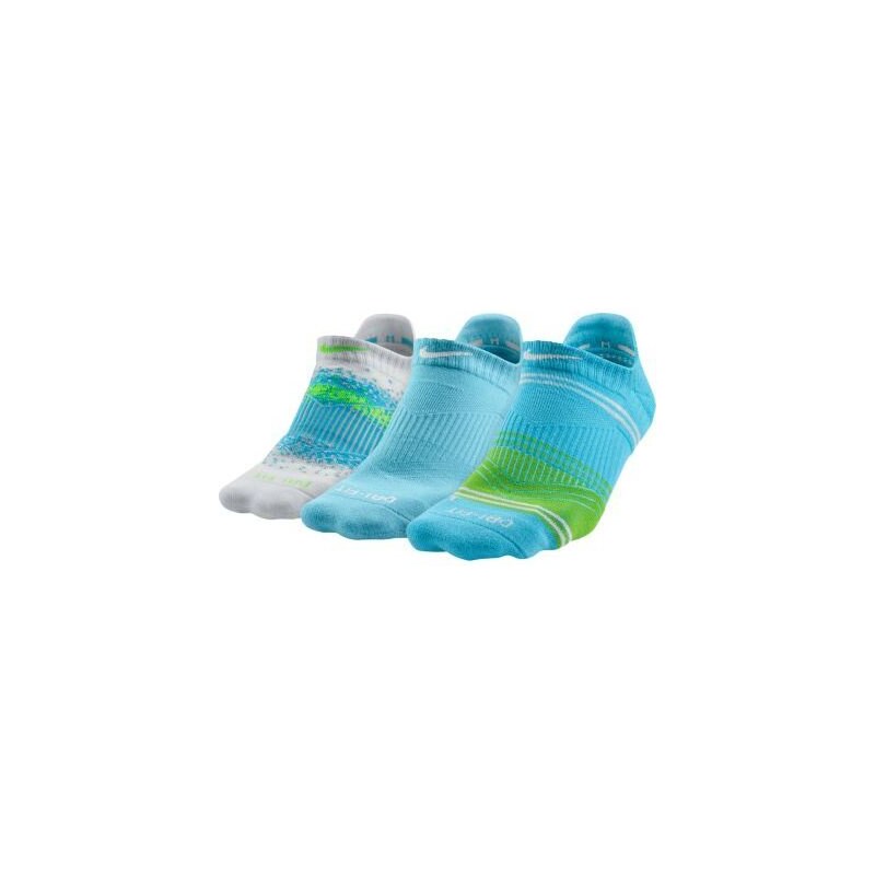 Nike 3 páry kotníkových ponožek modrá S