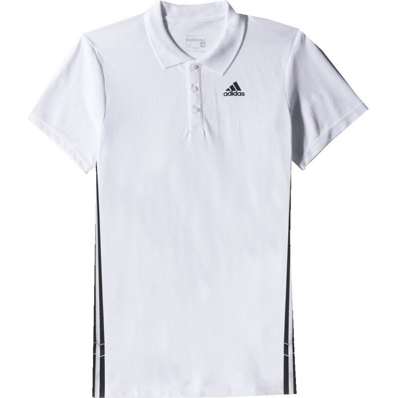 adidas Bavlněné polo tričko bílá XL