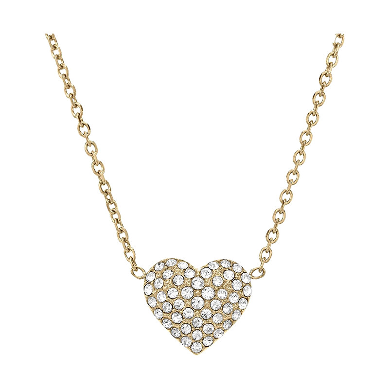 Zlatý náhrdelník Michael Kors heart pendant MKJ3037