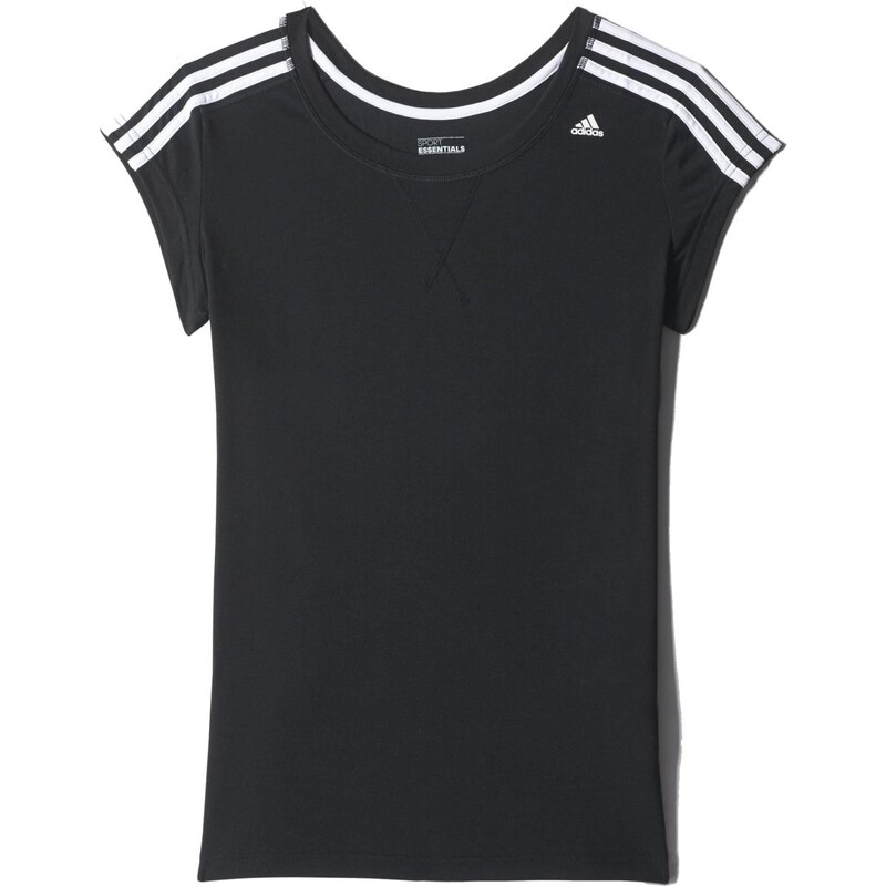 adidas Jednoduché sportovní tričko černá XS