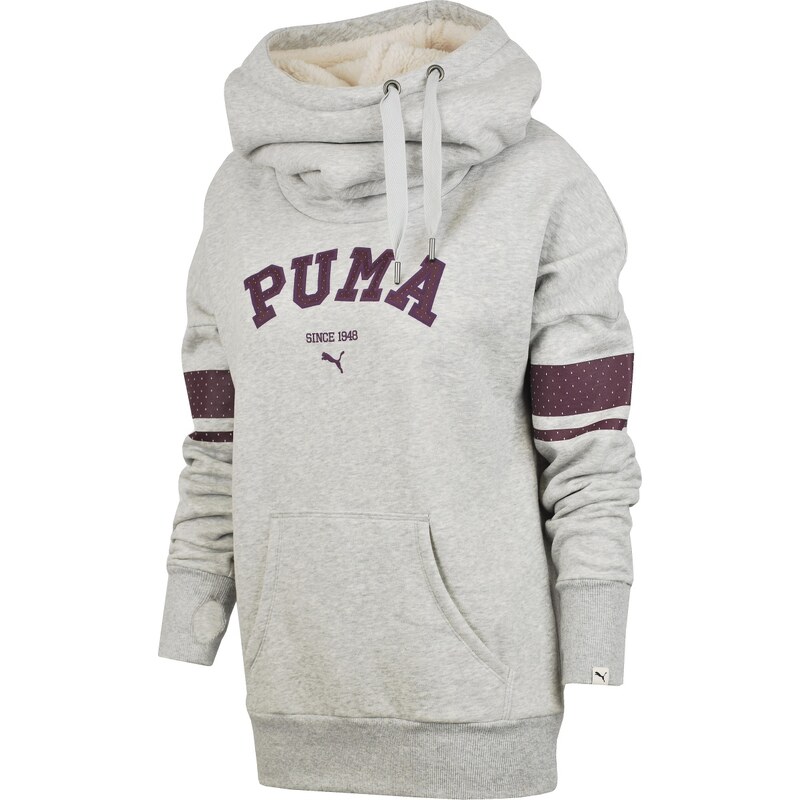 Puma Style ATHL Hoodie FL W šedá M
