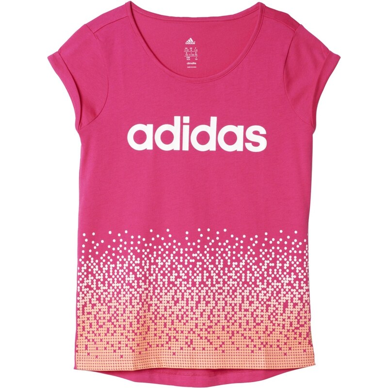 adidas Dětské bavlněné tričko růžová 110