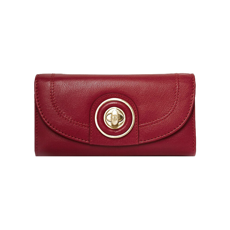 Červená kožená peněženka Ri2K