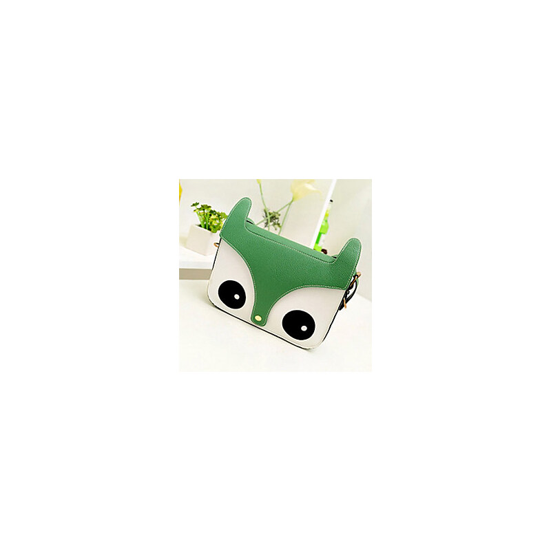 LightInTheBox Dazzale-Bag Cute Fox Print Green Bag