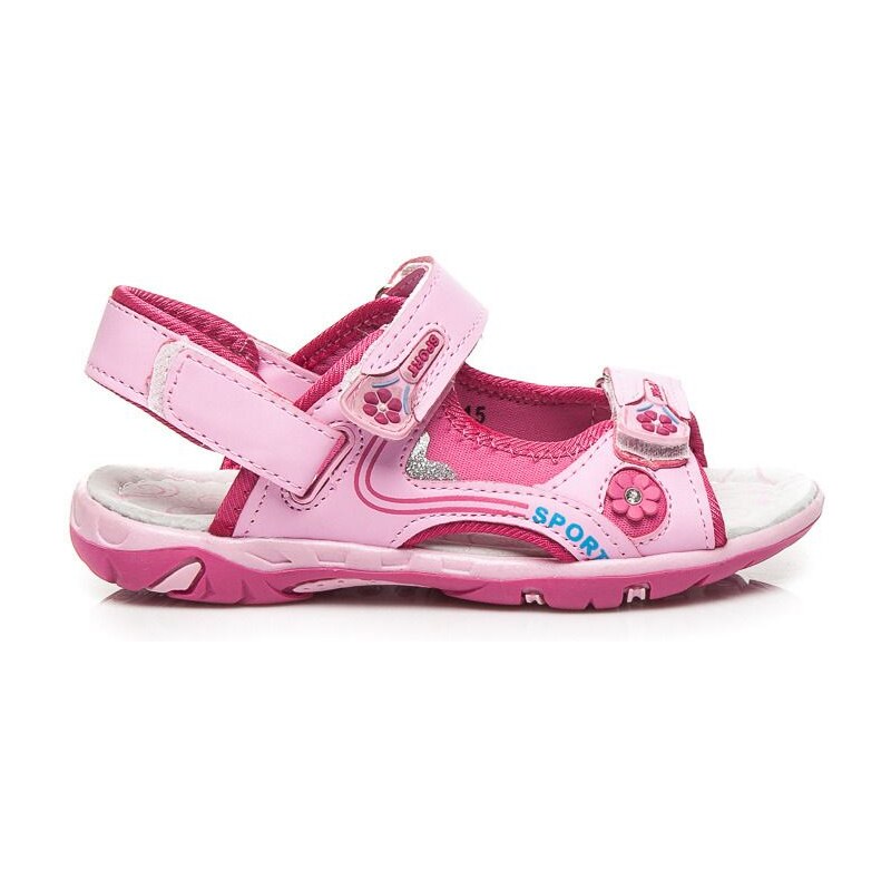 AWARDS Pohodlné růžové sandálky pro dívky