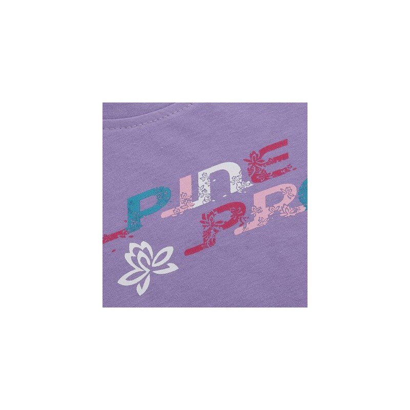 ALPINE PRO Dětské tričko s potiskem BUKKO- fialové