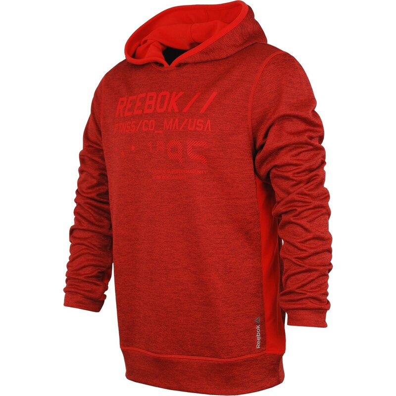 Reebok Wor Mel Graphic Hoodie červená M