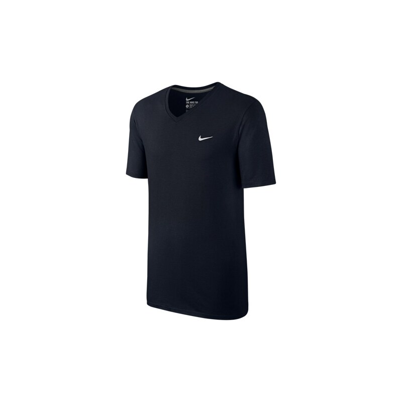 Černé pánské tričko Nike Tee-V Neck Embrd Swoosh 725237-010